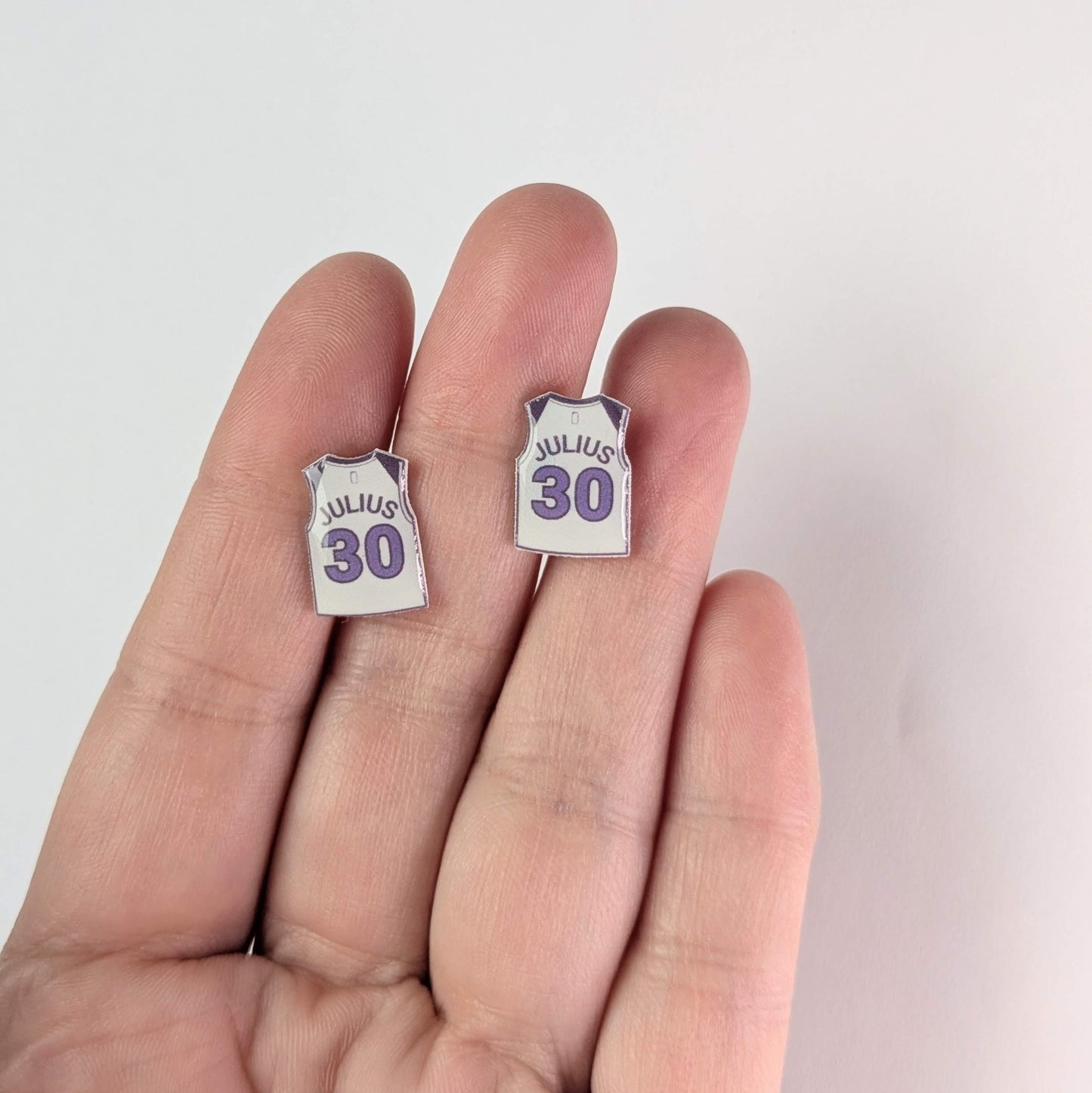 Julius Randle “JULIUS” jersey earrings