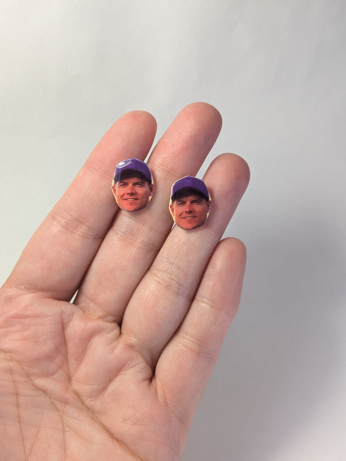 KOC (Kevin O'Connell) inspired portrait earrings