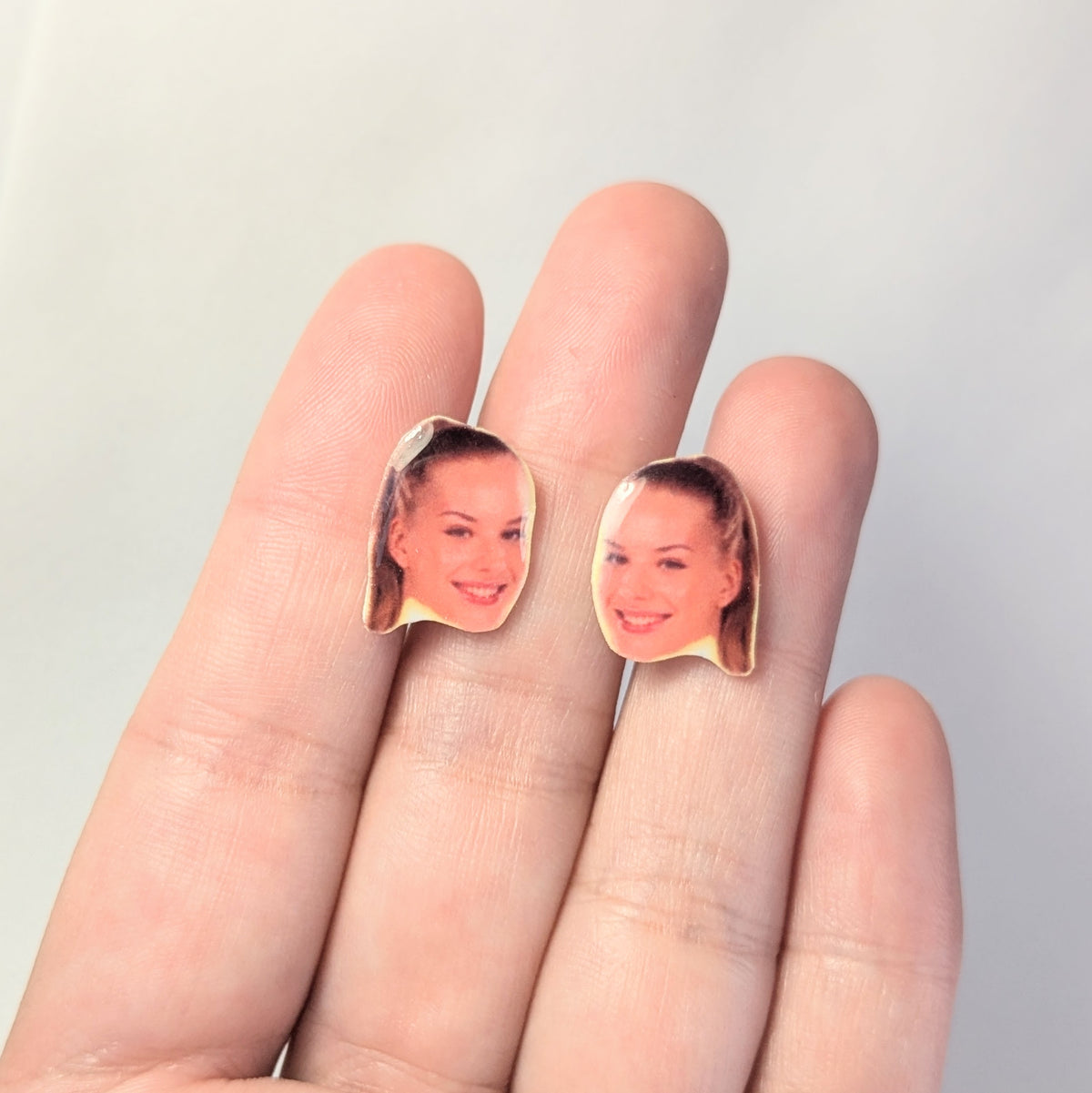 Dorka Juhasz inspired portrait earrings