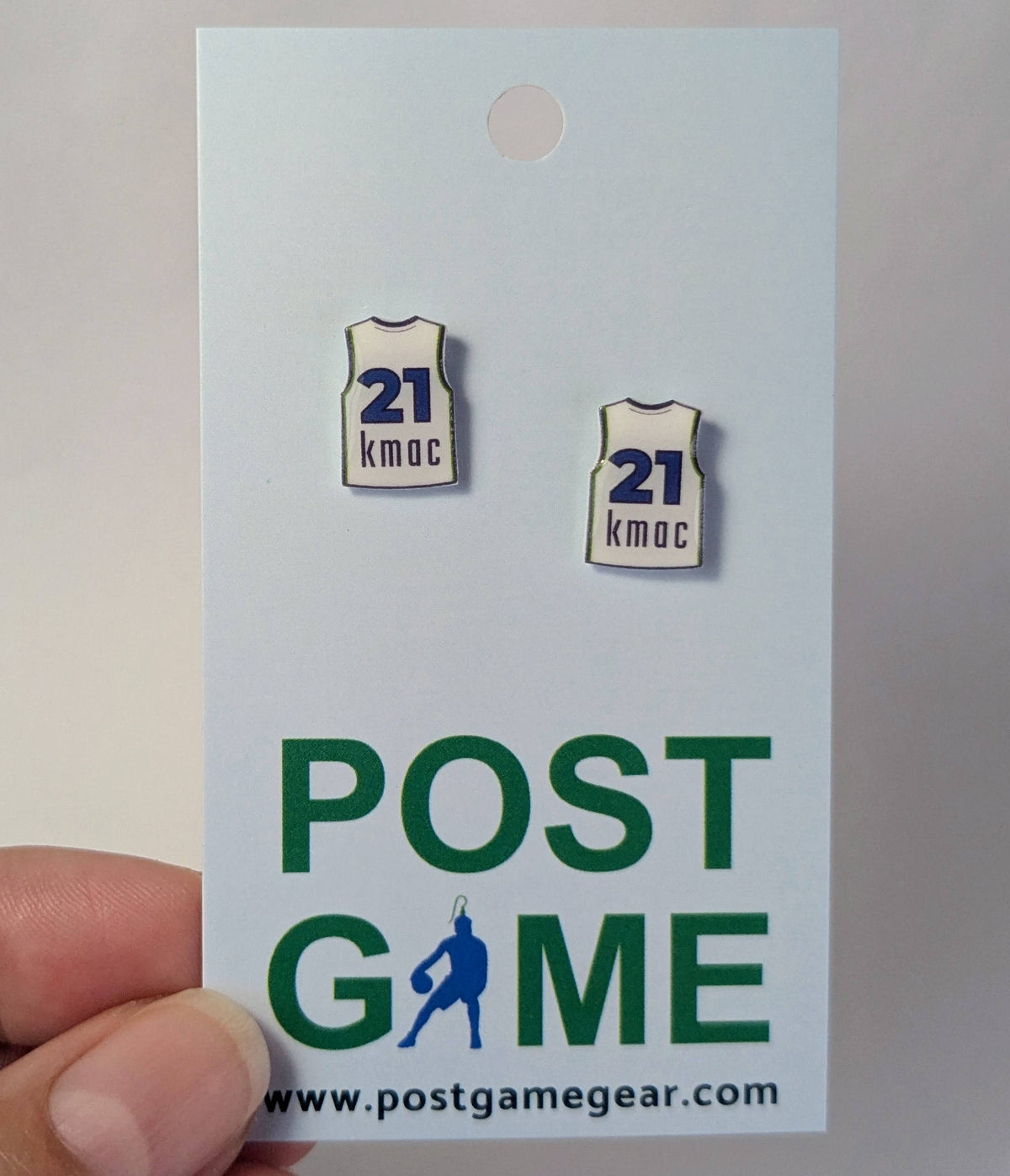 Kayla McBride "kmac" jersey earrings