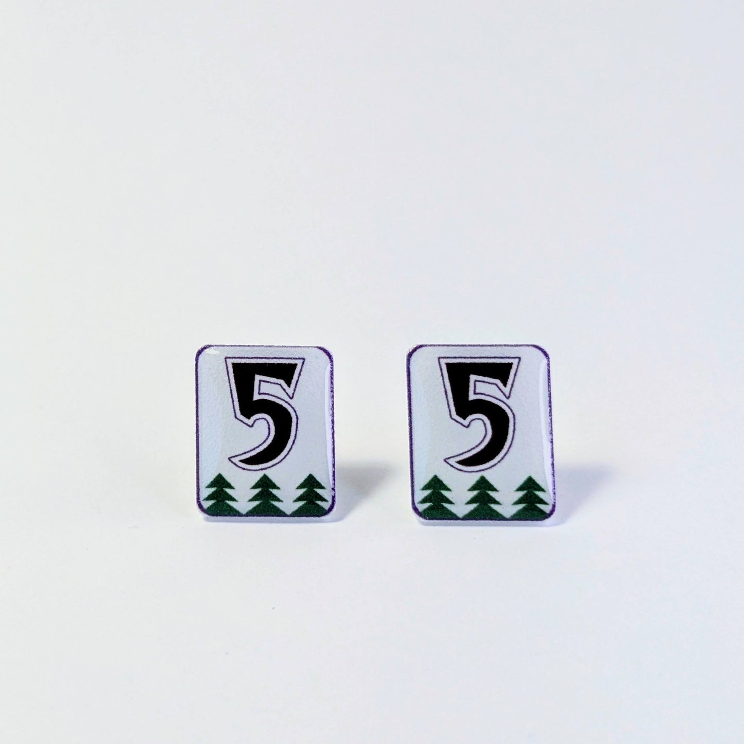 Wolves Classic Trees #5 earrings