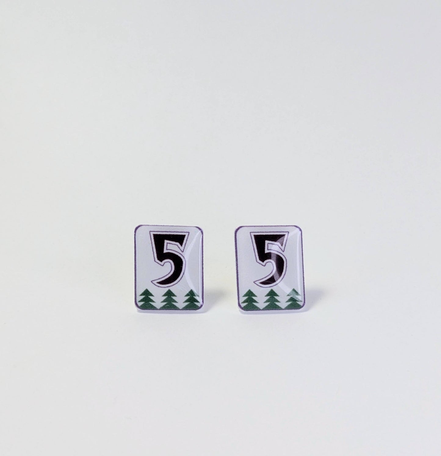Wolves Classic Trees #5 earrings