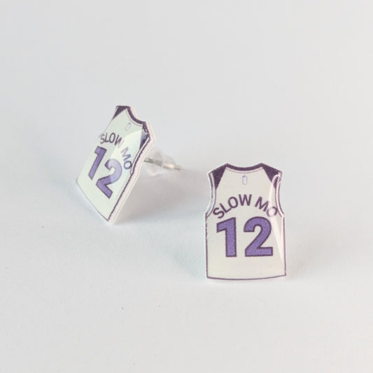 Kyle Anderson “SLOW MO” jersey earrings