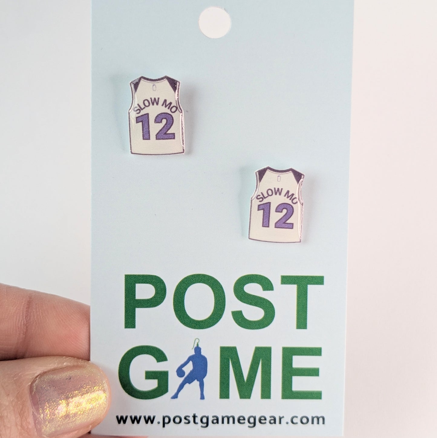 Kyle Anderson “SLOW MO” jersey earrings