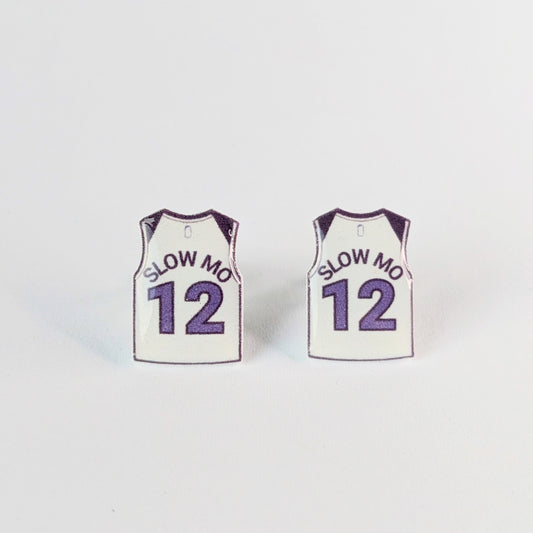 Kyle Anderson “SLOW MO” jersey earrings